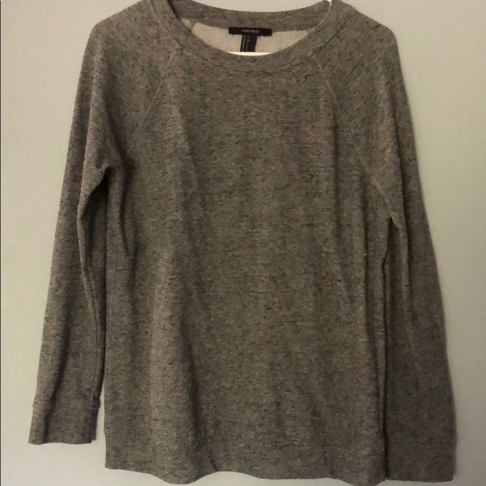 Forever 21 grey pull over lightweight sweatshirt
